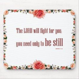 Exodus 14 'LORD will Fight' Elegant Mouse Pad Musmatta