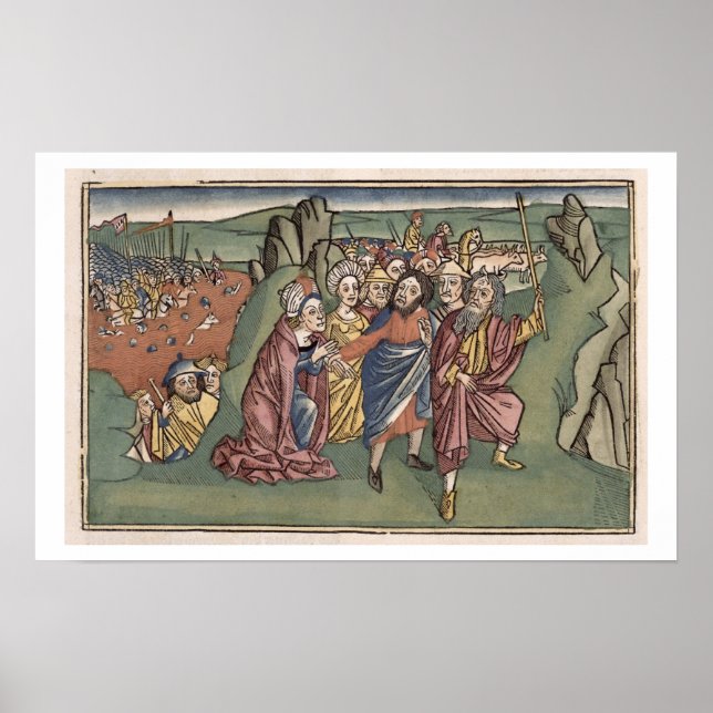 Exodus 14 Moses och israelerna som korsar Re Poster (Framsidan)