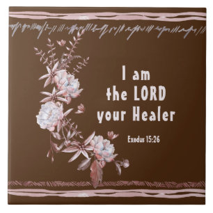 Exodus 15:26 Jag är Herren Ers Bibelverse Kakelplatta
