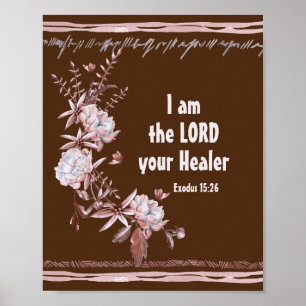 Exodus 15:26 Jag är Herren Ers Bibelverse Poster