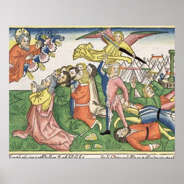 Exodus 32 15-23 Moses bryter stentabletterna, Poster (Framsidan)