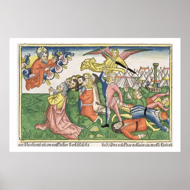 Exodus 32 15-23 Moses bryter stentabletterna, Poster (Framsidan)