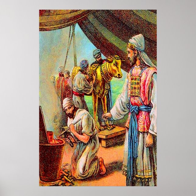 Exodus 32 Aaron Makes a Golden Calf poster (Framsidan)