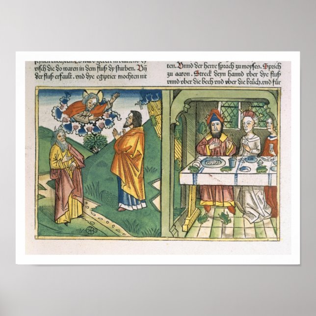 Exodus 8 1-15 Egyptenens sju fallskärmar: Moses an Poster (Framsidan)