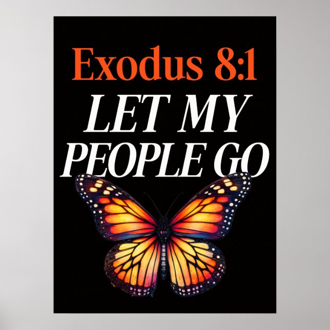 Exodus 8:1 Let My People Go DOWNLOAD sign poster (Framsidan)