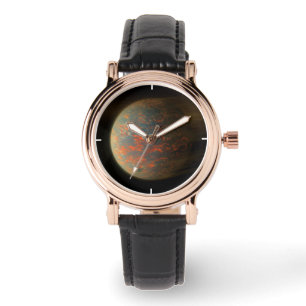 Exoplanet 55 Cancri E och dess Molten Yta Armbandsur