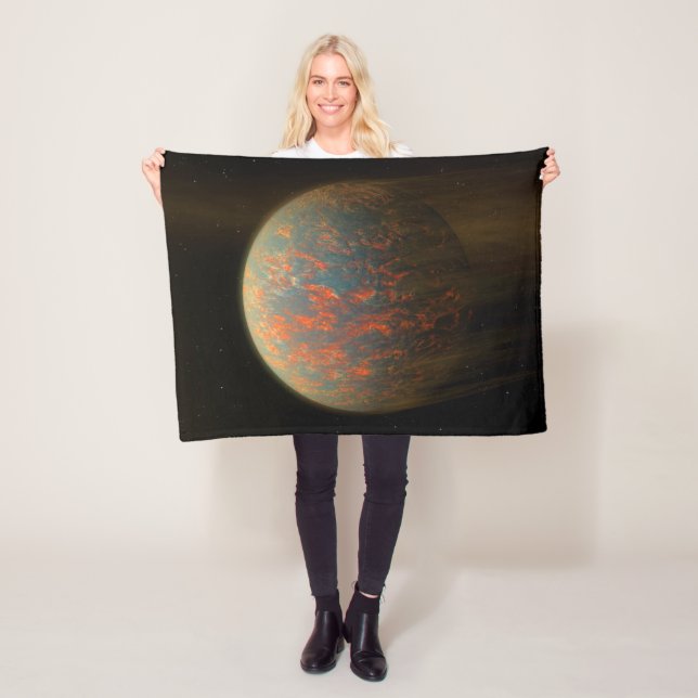 Exoplanet 55 Cancri E och dess Molten Yta Fleecefilt (På plats)