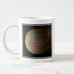 Exoplanet 55 Cancri E och dess Molten Yta Jumbo Mugg
