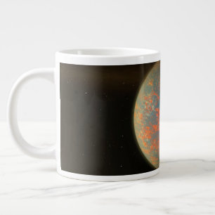 Exoplanet 55 Cancri E och dess Molten Yta Jumbo Mugg