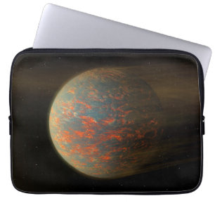 Exoplanet 55 Cancri E och dess Molten Yta Laptop Fodral