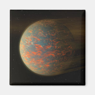 Exoplanet 55 Cancri E och dess Molten Yta Magnet
