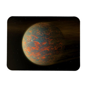 Exoplanet 55 Cancri E och dess Molten Yta Magnet