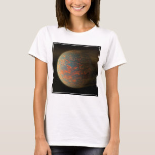 Exoplanet 55 Cancri E och dess Molten Yta T Shirt