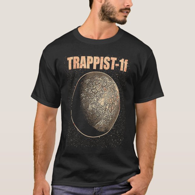 Exoplanet Extrasolar Planet Trappist 1f Astronomy  T Shirt (Framsida)