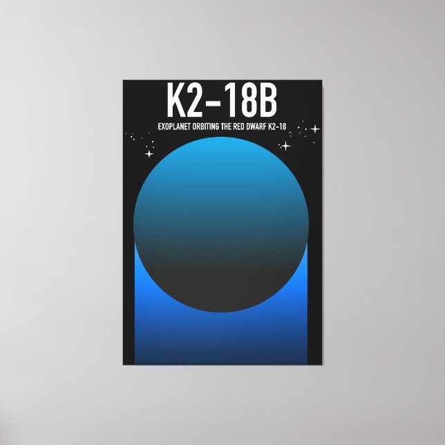 exoplanet K2-18b  Canvastryck (Framsida)