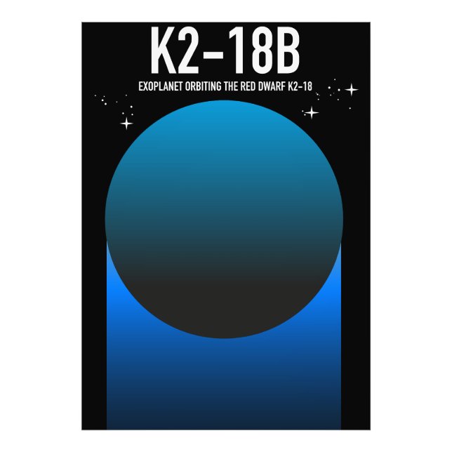 exoplanet K2-18b  Fototryck (Framsidan)