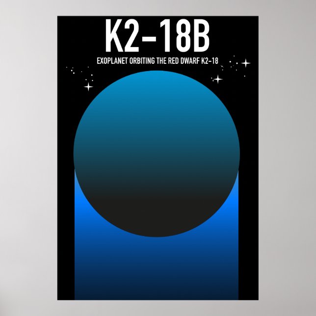 exoplanet K2-18b Poster (Framsidan)