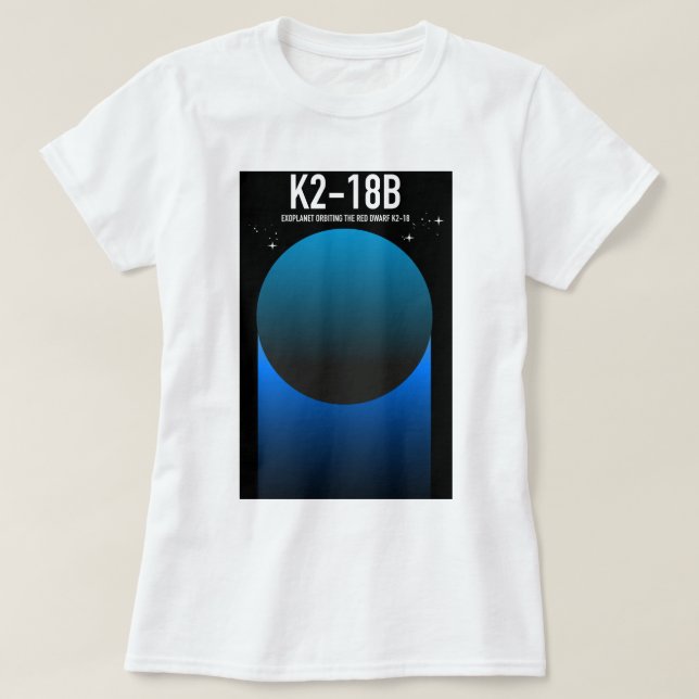 exoplanet K2-18b T Shirt (Design framsida)