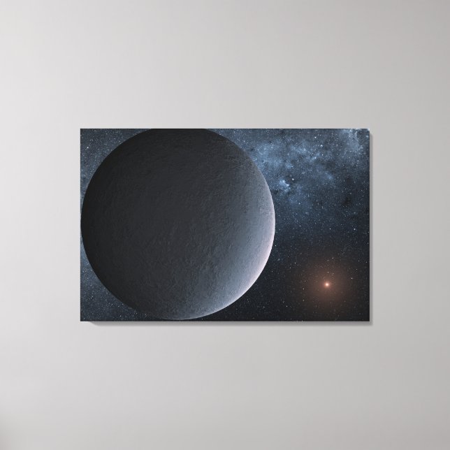 Exoplanet Ogle-2016-Blg-1195lb Orbit A Small Star Canvastryck (Framsida)