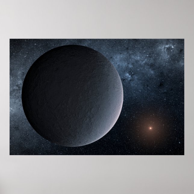 Exoplanet Ogle-2016-Blg-1195lb Orbit A Small Star Poster (Framsidan)
