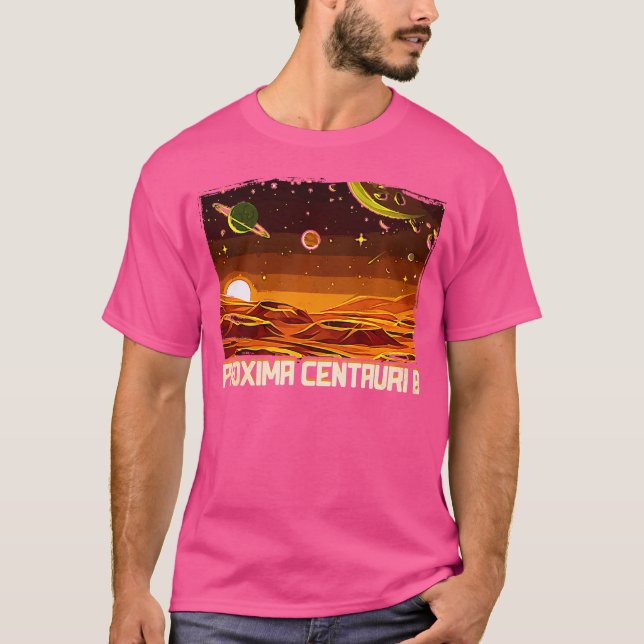 Exoplanet Proxima Centauri B Planet Astronomy Scie T Shirt (Framsida)