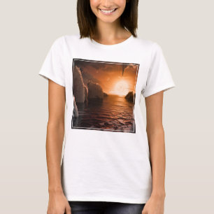Exoplanet Trappist-1f från Isigen Nattsida. T Shirt