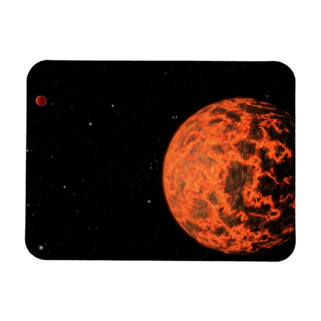 Exoplanet Ucf-1.01 Orbitande en stjärna kallad Gj  Magnet (Horisontell)