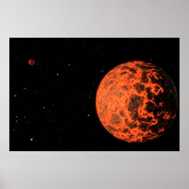 Exoplanet Ucf-1.01 Orbitande en stjärna kallad Gj  Poster (Framsidan)