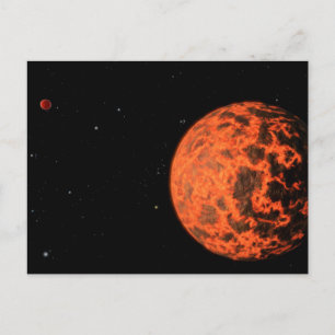 Exoplanet Ucf-1.01 Orbitande en stjärna kallad Gj Vykort
