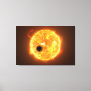 Exoplaneten Wasp-107b är en gasgivare Canvastryck
