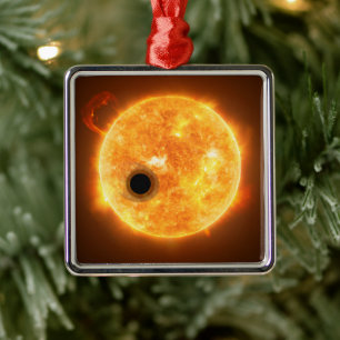 Exoplaneten Wasp-107b är en gasgivare Julgransprydnad Metall