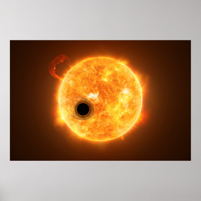 Exoplaneten Wasp-107b är en gasgivare Poster (Framsidan)