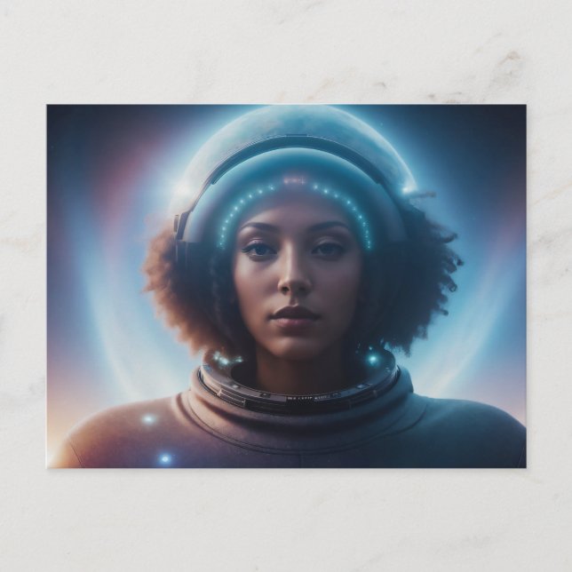 Exotic Alien Woman Vykort (Framsida)