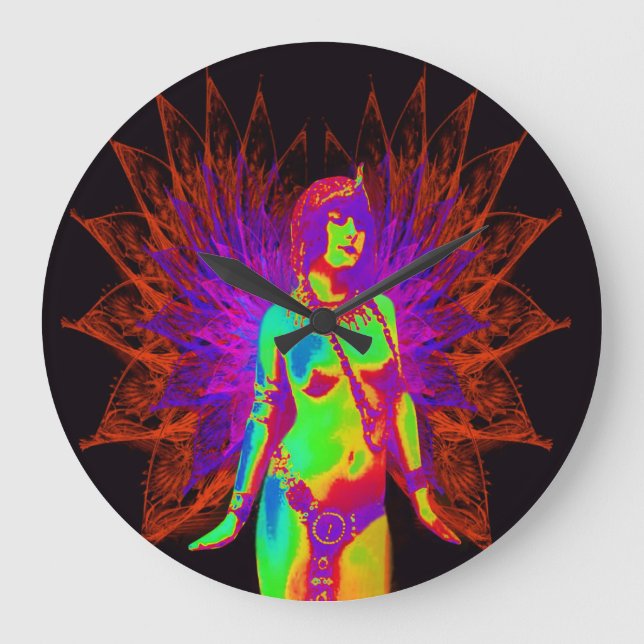 Exotic Angel Stor Klocka (Framsida)