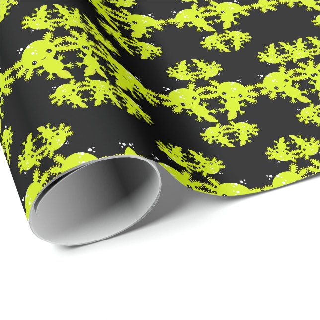 Exotic Axototal Salamander Presentpapper (Rullad Hörn)