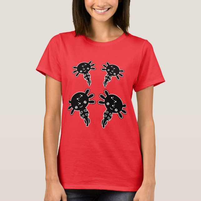 Exotic Axototal Salamander T Shirt (Framsida)