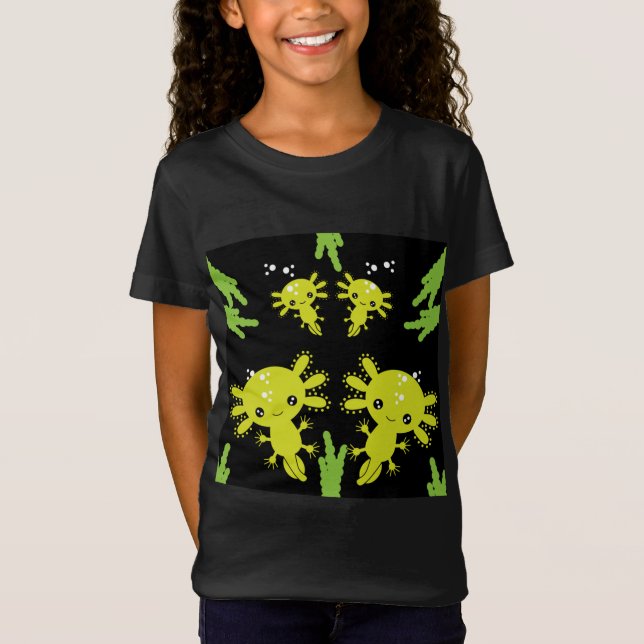 Exotic Axototl Salamander T-Shirt (Framsida)