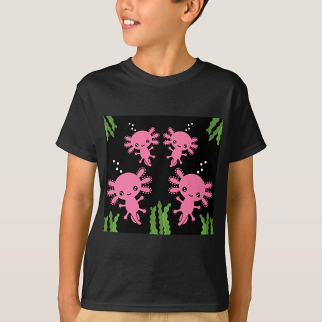 Exotic Axototl Salamander T-Shirt (Framsida)