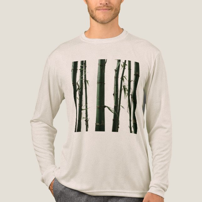 Exotic Bamboo Bella+Canvas Manar Långärmad T Shirt (Framsida)