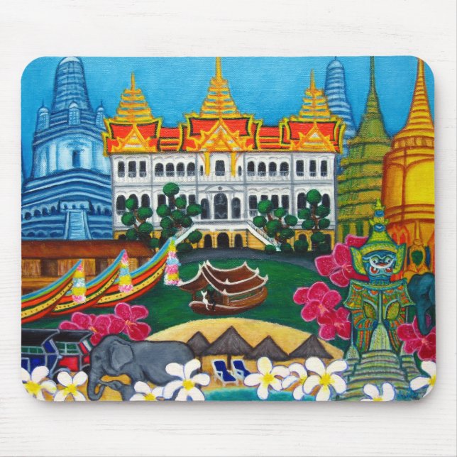 Exotic Bangkok-Fullt Image Mouse Pad Musmatta (Framsidan)