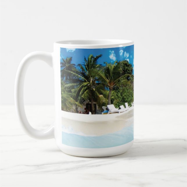 Exotic Beach Dekorativ kudde Kaffemugg (Vänster)