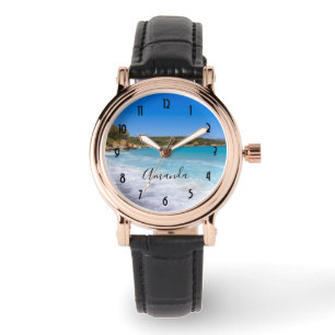 Exotic Beach Tropical Island Paradise Armbandsur