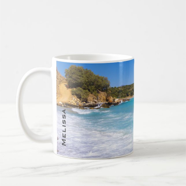 Exotic Beach Tropical Island Paradise Kaffemugg (Vänster)