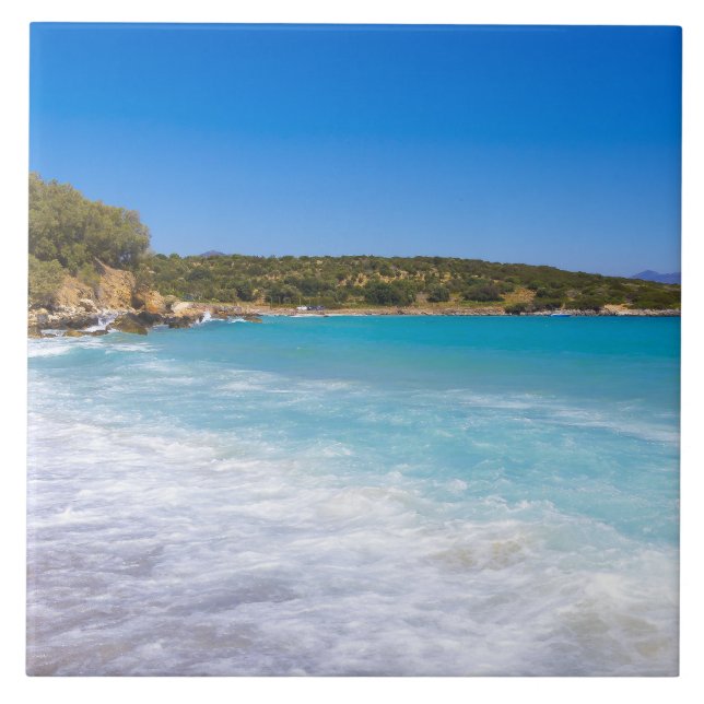 Exotic Beach Tropical Island Paradise Kakelplatta (Framsidan)