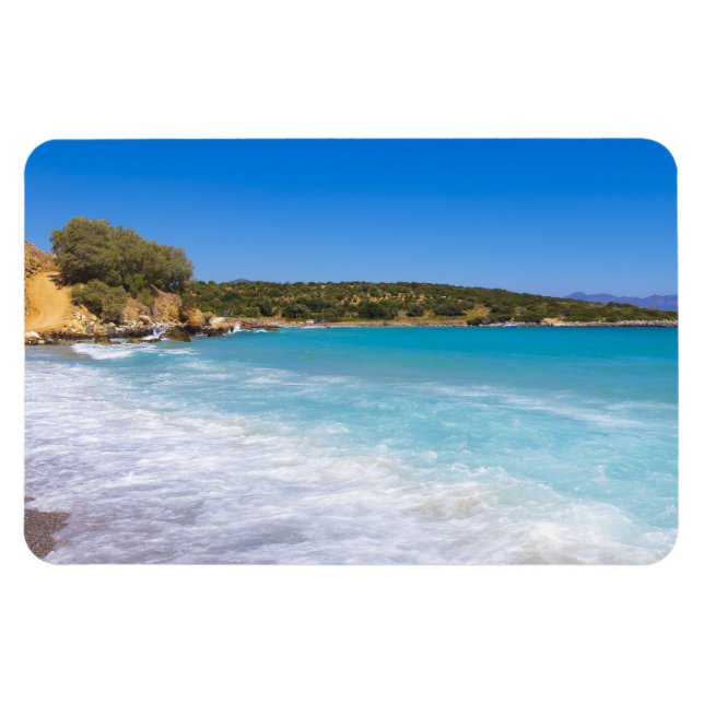 Exotic Beach Tropical Island Paradise Magnet (Horisontell)