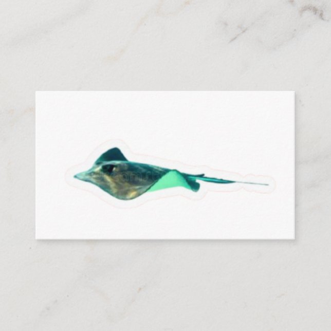 ​Exotic Black Diamond Stingray Sticker - Freshwate Tilläggskort (Framsida)