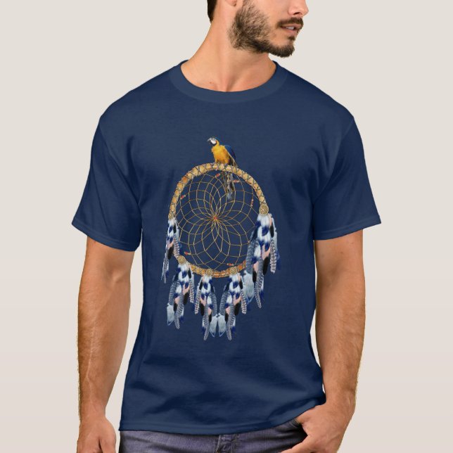 Exotic Blue Dream Catcher Best-man-gåva T Shirt (Framsida)