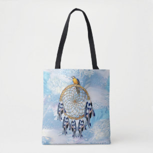 Exotic Blue Dream Catcher Bridesmaid-gåva Tygkasse