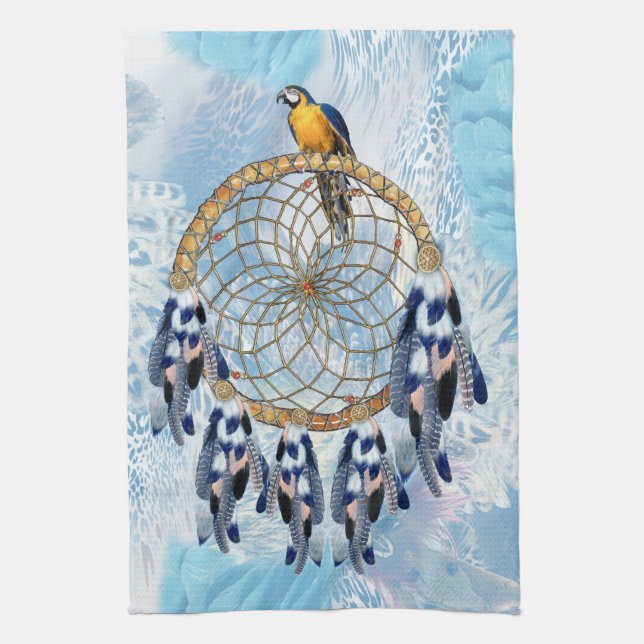 Exotic Blue Dream Catcher hemdekan Kökshandduk (Vertikal)