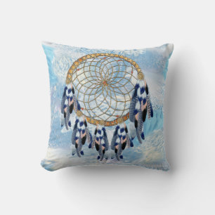 Exotic Blue Dream Catcher hemdekan Kudde